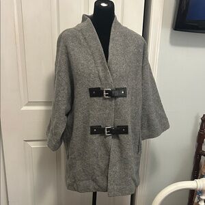 MICHAEL Michael Kors Gray Wool Coat  B